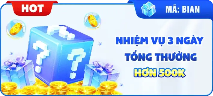 32llwin Hoàn thành nhiệm vụ 3 ngày nhận tổng thưởng 500k